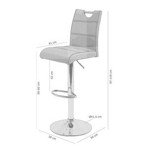 Barstoelen Malte (set van 2) kunstleer - Cappuccinokleurig