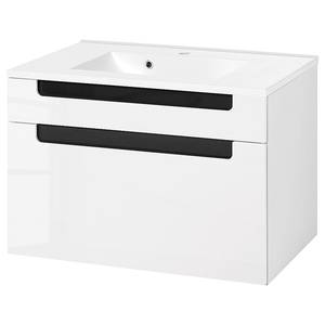 Meuble lavabo Laris II Blanc brillant / Anthracite