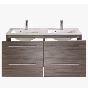 Meuble lavabo Gali Chêne foncé - 120 cm - Imitation chêne foncé