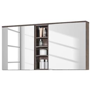 Armoire à miroir Gali Chêne foncé - 120 cm - Imitation chêne foncé