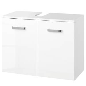 Wastafelonderkast Zeehan II wit 70cm - Hoogglans wit/wit - Breedte: 70 cm