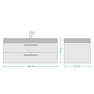 Wastafel Strahan Grijze eikenhouten look