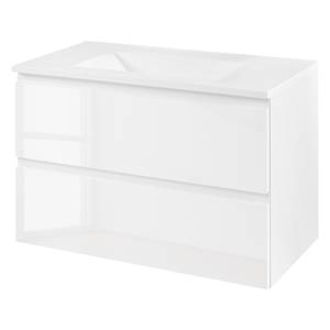 Meuble avec vasque Cardiff Blanc - Largeur : 80 cm