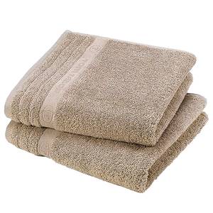 Handdoek Tom Tailor zandkleurig