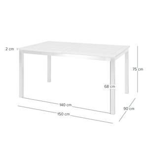 Table et chaises de jardin TEAKLINE 7D+ Teck massif / Acier inoxydable