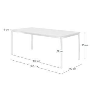 Table et chaises de jardin TEAKLINE 7A Teck massif / Acier inoxydable