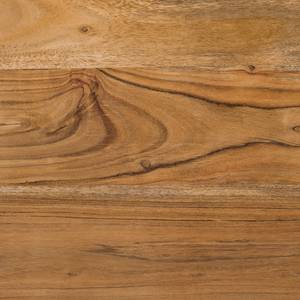 Tavolino da salotto Woodson I legno massello di acacia / ferro - Acacia Marrone chiaro