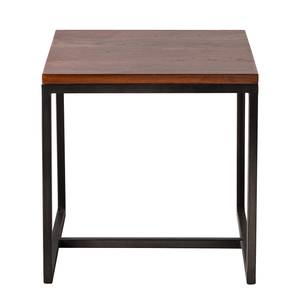 Table d’appoint Woodson Acacia massif / Fer - Acacia brun