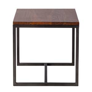 Table d’appoint Woodson Acacia massif / Fer - Acacia brun