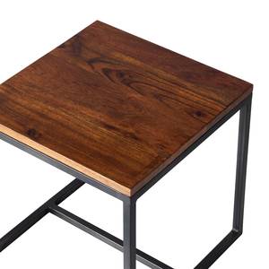 Table d’appoint Woodson Acacia massif / Fer - Acacia brun