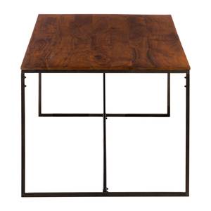 Table Woodson Acacia massif / Fer - Acacia brun - Largeur : 160 cm