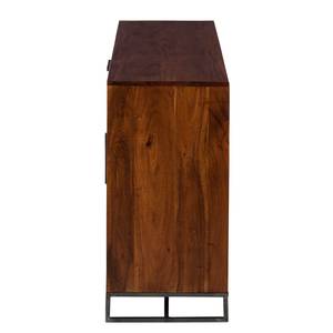 Dressoir Woodson massief acaciahout/ijzer - Bruin acaciahout - Breedte: 145 cm
