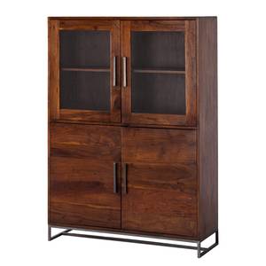 Highboard Woodson massief acaciahout/ijzer - Bruin acaciahout