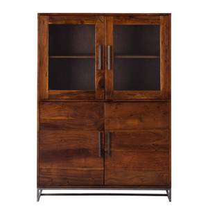 Highboard Woodson massief acaciahout/ijzer - Bruin acaciahout