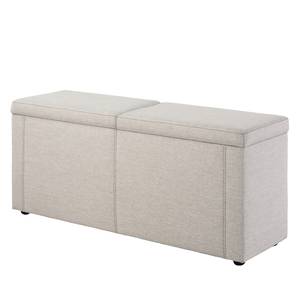 Banc Rhyme Textile - Gris - Largeur : 184 cm - Largeur : 184 cm