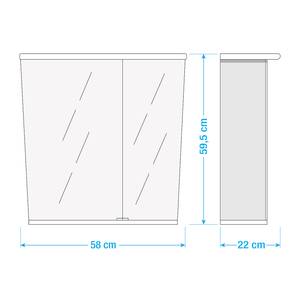 Spiegelschrank Numa (inkl. LED-Beleuchtung) - Weiß