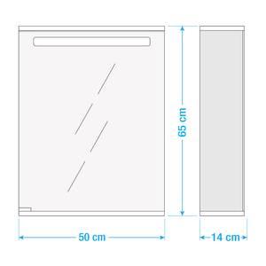 Spiegelschrank Cento 50 Weiß