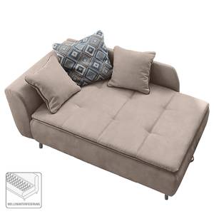 Chaise Longue Hornby (funzione letto) Microfibra - Cashmere