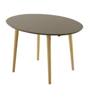 Table extensible Dalila Hêtre partiellement massif Marron - 120 x 90 cm