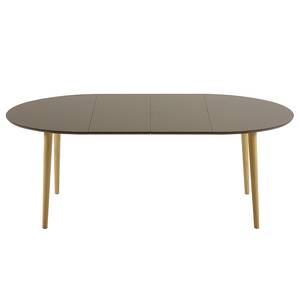 Table extensible Dalila Hêtre partiellement massif Marron - 120 x 90 cm