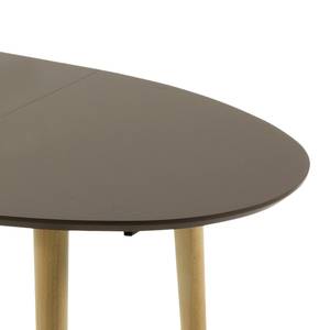 Table extensible Dalila Hêtre partiellement massif Marron - 120 x 90 cm