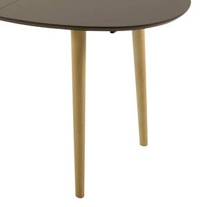 Table extensible Dalila Hêtre partiellement massif Marron - 120 x 90 cm