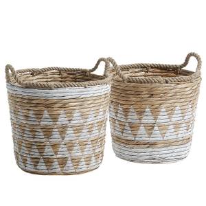 Paniers MAST I (lot de 2) Eichhornia - Beige / Blanc