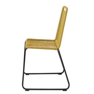 Chaise de jardin Megan Acier / Matière plastique - Jaune