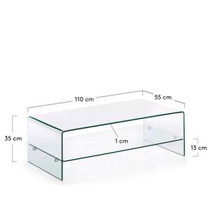 Table basse Drap Verre