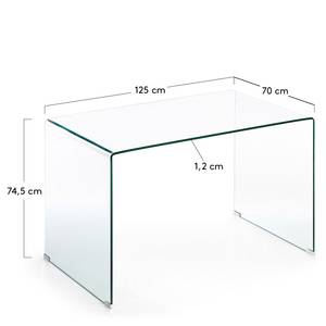 Schreibtisch Drap Glas