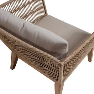 Fauteuils de jardin Bellano (lot de 2) Acier / Matière plastique - Beige