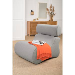 Fauteuil Coppull Tissu Gris clair