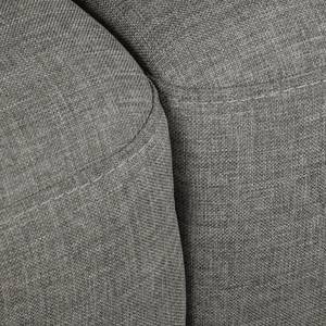 Ecksofa SOLA mit Longchair Webstoff Luba: Grau - Longchair davorstehend links - Ohne Schlaffunktion