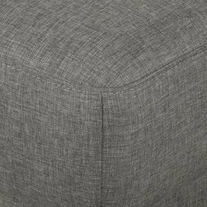 Divano angolare SOLA con chaise longue Tessuto Luba: grigio - Longchair preimpostata a sinistra - Senza funzione letto