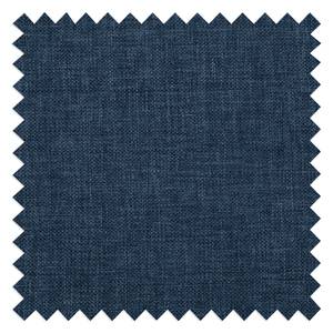 Canapé d’angle SOLA Tissage à plat - Tissu Luba: Bleu jean - Méridienne courte à gauche (vue de face) - Avec fonction couchage