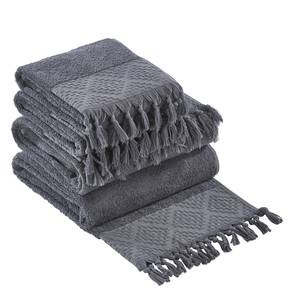 Serviette de toilette Prov Boheme I Étoffe de coton - Anthracite clair