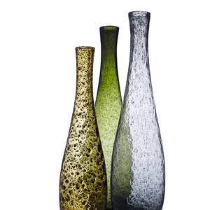 Vaas Giardino glas - Grijs glas - Hoogte: 60 cm