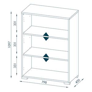 Etagère à dossiers Merit IV Imitation chêne de Sonoma