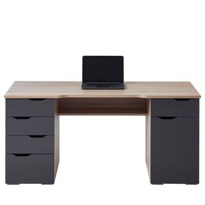 Bureau Scarlett Sonoma eikenhouten look/hoogglans grijs - Sonoma eikenhoutkleurig/grijs