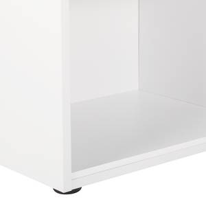 Eck-Schreibtisch Samiera Alpinweiß / Hochglanz Weiß