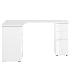 Bureau d'angle Samiera Blanc alpin / Blanc brillant