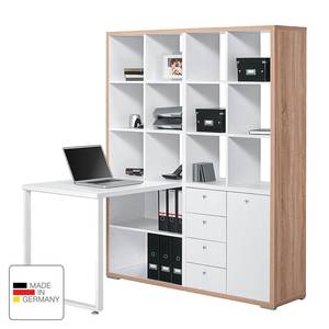 Mini bureau Lela Imitation chêne Sonoma / Blanc alpin