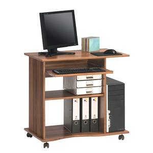 Bureau Ene merano look met wieltjes toetsenbordplank