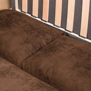 Canapé convertible LATINA Basic Country Microfibre Afua: Marron - Largeur : 165 cm