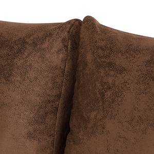 Canapé convertible LATINA Basic Country Microfibre Afua: Marron - Largeur : 205 cm