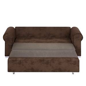 Schlafsofa LATINA Basic Country Microfaser - Microfaser Afua: Schokoladenbraun - Breite: 165 cm