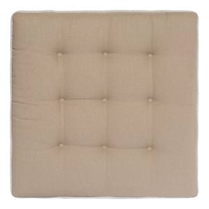 Sitzkissen New York (Quadrat) Beige - Textil - 40 x 4 x 40 cm