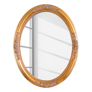Specchio Floresta II Parzialmente in legno massello di paulonia - Oro