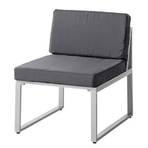 Fauteuil Kudo Tissu / Polywood - Gris foncé / Gris clair