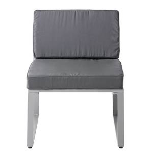 Loungefauteuil Kudo geweven stof/polywood - donkergrijs/lichtgrijs